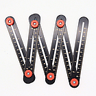 Кутова лінійка будівельна для плитки на 6 колін / Лінійка для вимірювання кутів / Шаблометр / Лінійка шаблон, фото 3