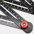 Кутова лінійка будівельна для плитки на 6 колін / Лінійка для вимірювання кутів / Шаблометр / Лінійка шаблон, фото 10