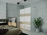 Шафа купе Doros L-Caiser Біла 42004001 з білими вставками 180х60х213см (1782247068)