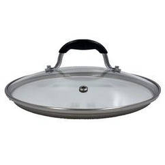 Кришка Ardesto Black Mars, 22 см, скло, неіржавка сталь, силікон (AR0722SL)