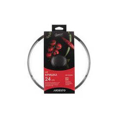 Кришка Ardesto Gemini Gourmet, 24 см, скло, неіржавка сталь, бакеліт (AR1924GGL)