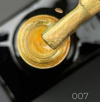 Designer professional Aurora гель лак с эффектом втирки объем 9 мл цвет жёлтый