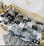 Комплект постільної білизни Qvatro Gold в дитяче ліжечко 120*60 см наволочка підковдра простирадло, фото 4