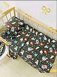 Комплект постільної білизни Qvatro Gold в дитяче ліжечко 120*60 см наволочка підковдра простирадло, фото 7