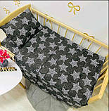 Комплект постільної білизни Qvatro Gold в дитяче ліжечко 120*60 см наволочка підковдра простирадло, фото 8