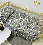 Комплект постільної білизни Qvatro Gold в дитяче ліжечко 120*60 см наволочка підковдра простирадло, фото 10