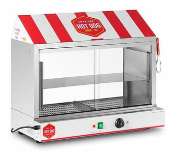 Нагрівач для хот-догів - 300 сосисок / 100 булочок ROYAL CATERING 10011587 RCHW 2500H