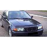 Дефлектор капота (мухобійка) на капот BMW 3 серії (46 кузов) 1998-2001, фото 3