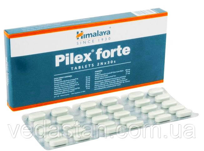 Пайлекс Форте Pilex Forte 60tab — варикозне розширення вен, тромбофлебіт і геморой