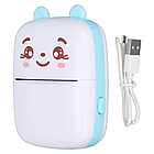 Міні принтер з Bluetooth для термодруку + Подарунок 5шт рулон паперу для принтера/ Дитячий термопринтер, фото 9