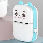 Міні принтер з Bluetooth для термодруку + Подарунок 5шт рулон паперу для принтера/ Дитячий термопринтер, фото 3