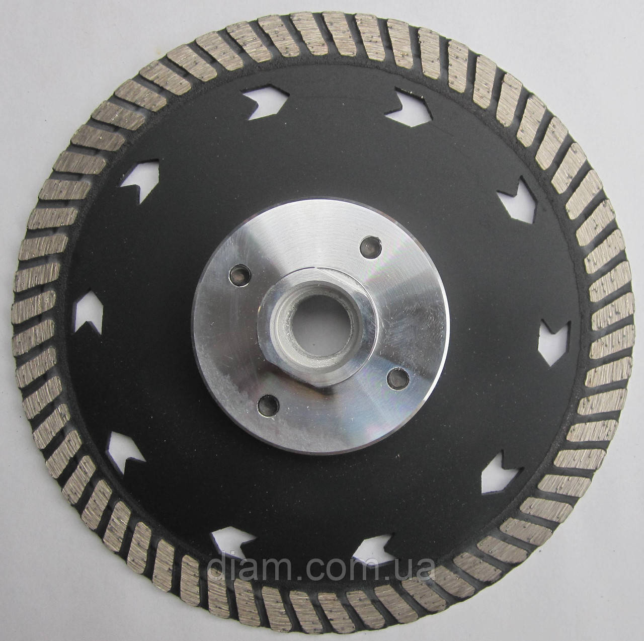 Алмазный диск на фланце для резки и шлифовки гранита MULTI 2/1 Turbo 125x2,8x10/24x22/M14F - фото 4 - id-p383896516
