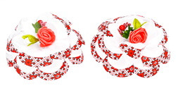 Бантики об'ємний український, ЦІНА ЗА 2ШТ, в пак 20*13см, фото 1