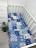 Комплект постільної білизни Qvatro Gold в дитяче ліжечко 120*60 см наволочка підковдра простирадло, фото 2