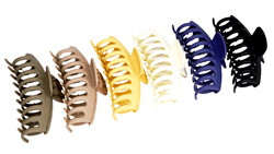 Краб для волосся матовий -25 ЦІНА ЗА УП. 6ШТ, в пак. 28*9см, фото 1