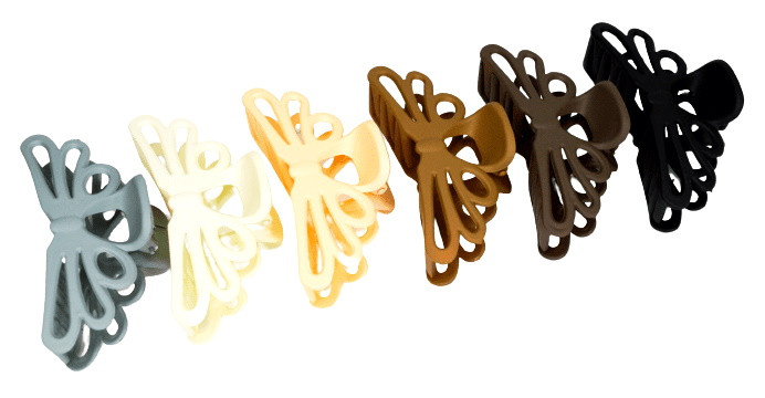 Краб для волосся матовий-11 ЦІНА ЗА УП. 6ШТ, в пак. 28*9см, фото 1