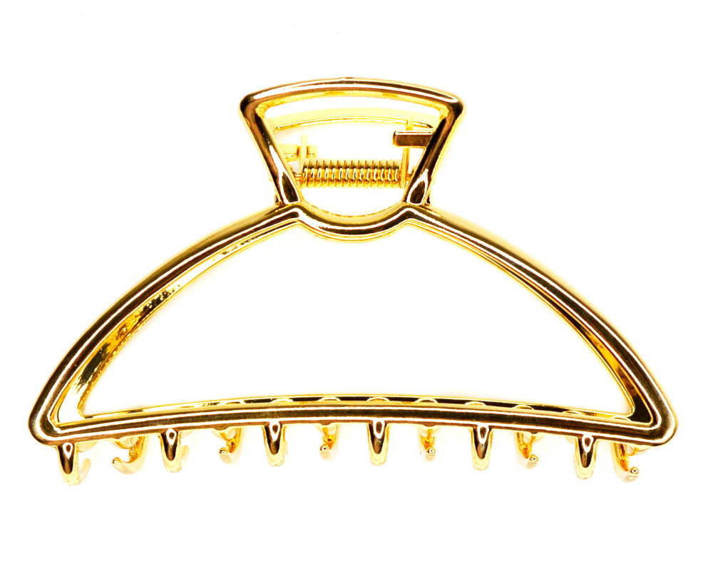 Краб для волосся металевий класика, ЦІНА ЗА 1ШТ, в пак. 12 * 6 см, фото 1