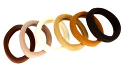 Резинка для волосся різнокольорова, ЦІНА ЗА УП. 100ШТ, в пак. 21*17см, фото 1