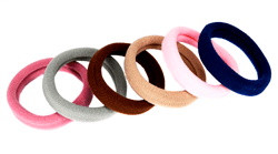 Резинка для волосся різнокольорова-1, ЦІНА ЗА УП. 100ШТ, в пак. 21*17см, фото 1