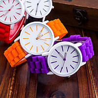 Женские наручные часы Geneva силиконовые часы для женщин Adver Жіночі наручні годинники Geneva силіконові