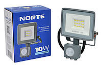 Прожектор NORTE Spotlight 1-NSP-1221 10W 6500К с датчиком движения