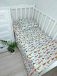Комплект постільної білизни Qvatro Gold в дитяче ліжечко 120*60 см наволочка підковдра простирадло, фото 5