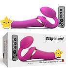 Безремневий страпон із вібрацією вакуумної стимуляцією й пультом "Size M" Strap-On-Me