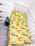 Комплект постільної білизни Qvatro Gold в дитяче ліжечко 120*60 см наволочка підковдра простирадло, фото 8