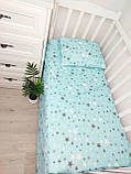 Комплект постільної білизни Qvatro Gold в дитяче ліжечко 120*60 см наволочка підковдра простирадло, фото 7