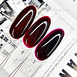Вишнева кольорова каучукова база CHERRY Color Rubber Base Global Fashion 15 мл №03, фото 3