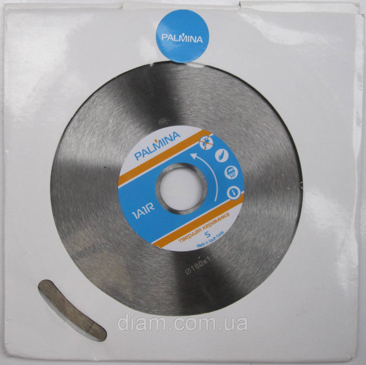 Алмазный диск, резать гранит, керамогранит, мрамор Palmina Hard Ceramic 180x1,6/1,2x9x22,23 - фото 2 - id-p383911341