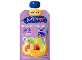 Пюре для дітей від 6 міс без цукру Фруктовий салатик Карапуз 200 г