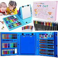 Дитячі подарункові різні набори для творчості (блакитний) і малина 11 років, малювання фарбами mak