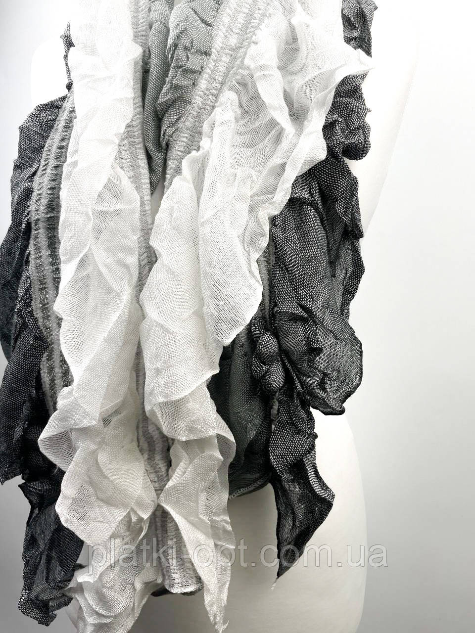 Шарф Ромашка (сірий), фото 1