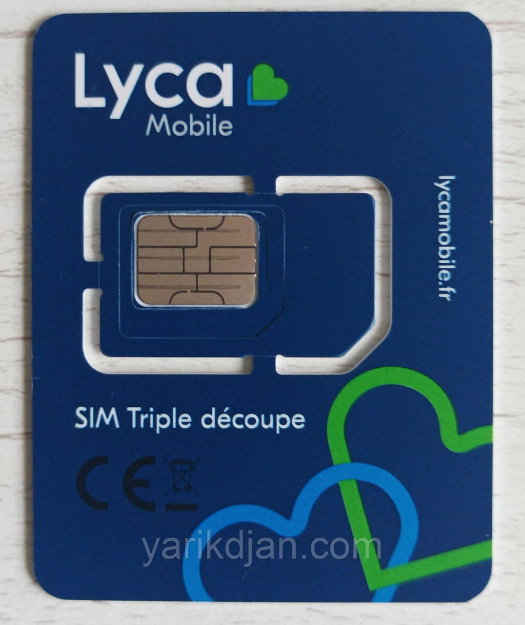 Сім-карта Франції Lycamobile. Французький номер, опт і роздріб.