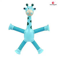 Детская развивающая игрушка «Жираф», голубой