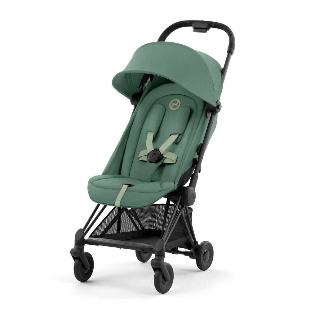 Коляска прогулянкова Cybex Coya Matt Black Leaf Green