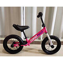 Велобіг "CORSO Navi" NV-12411 (1) сталева рама, колесо 12", надувні колеса, підніжка, підставка для ніг, дзвіночок