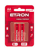 Батарейки ETRON Mega Power AA (LR6) 2 шт.