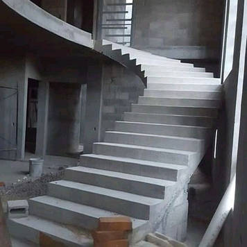 Гвинтові сходи заливка розрахунок навантаження