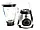 Блендер стаціонарний із чашею 1.5 л + кавомолка 2в1 DOMOTEC 6609 MS три швидкості, 1000 Вт Сріблястий AVK, фото 3