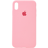 Чехол Silicone Case для iPhone X / Xs Pink (силиконовый чехол розовый силикон кейс на айфон Х Хс 10 с)