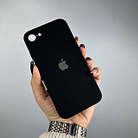 Силиконовый чехол с квадратными бортами на iPhone 7 / 8 / SE 2020 Black (18)