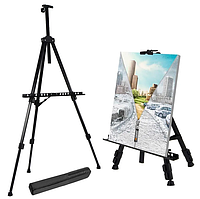 Мольберт виставковий для художників складаний 3 в 1 Мольберти підставка для картин із чохлом
