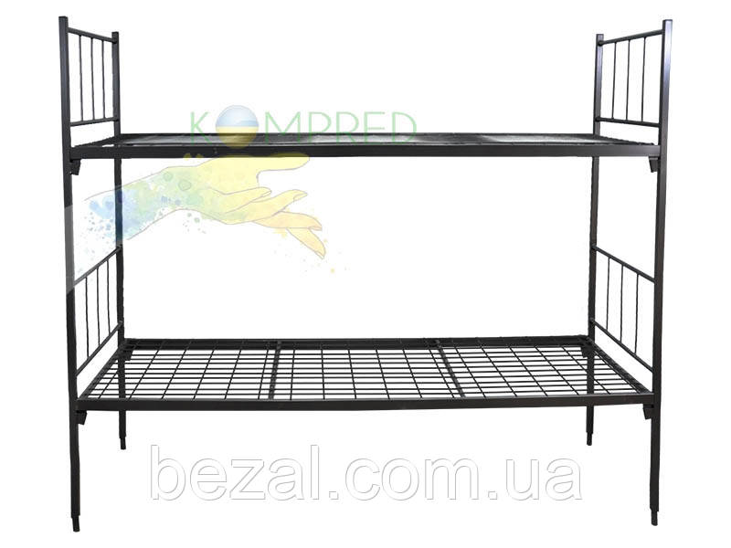 Ліжко двоярусне металеве 2000*700 Kompred OL608/3, фото 1