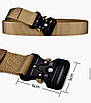 Ремінь тактичний Cobra зі швидкизнімною пряжкою койот / Tactical Belt, фото 5