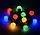Вулична гірлянда Лампочки Кулі, різнобарвні, 10 шт. водонепроникні 5 м, фото 2