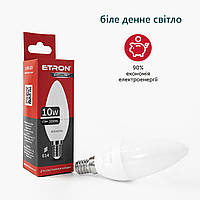 Светодиодная LED лампа ETRON Power Light 1-EPL-824 C37 10W 4200K 220V E14