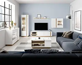 Вітальня Arco (Marco) 2 Perfect Home Білий глянець /Дуб грандсон