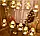 Гірлянда RD-070 Штора Кулька у кульці, Провід-Білий, Колір ламп-Білий, фото 3